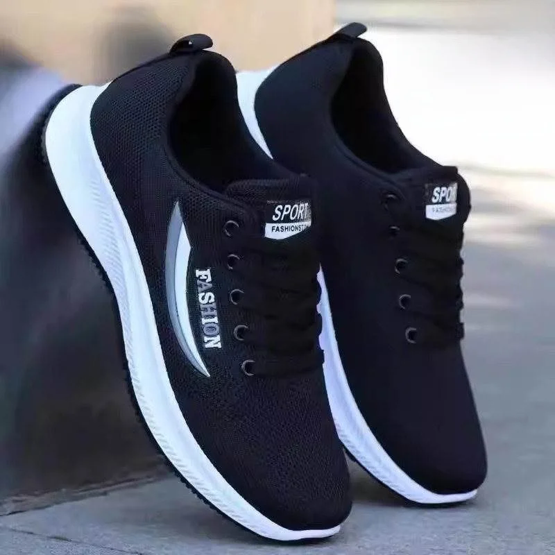 

Men's Sporty Outdoor Mesh Breathable Comfortable All-Match Spring 2026 Flat Shoes Casual Slip-On Low Heel round Toe PVC Bottom