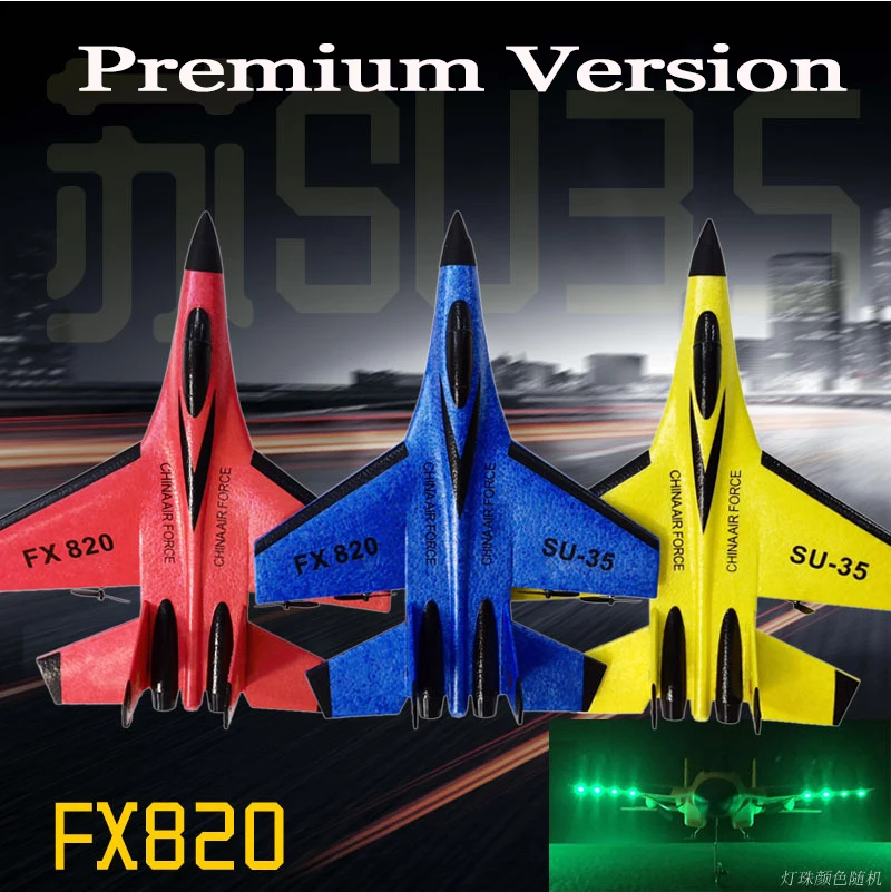 SU30 RC Airplane FX620 Remote Control Glider EPP Foam RC Plane 2.4G Radio Control Aircraft With LED Light Toys for Children