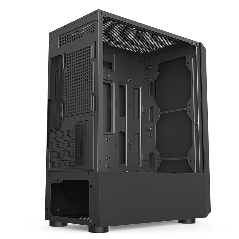 Boîtier de tour de châssis principal d'ordinateur de bureau transparent de cas de PC pour la carte mère de MINI-ITX de M-ATX 240mm