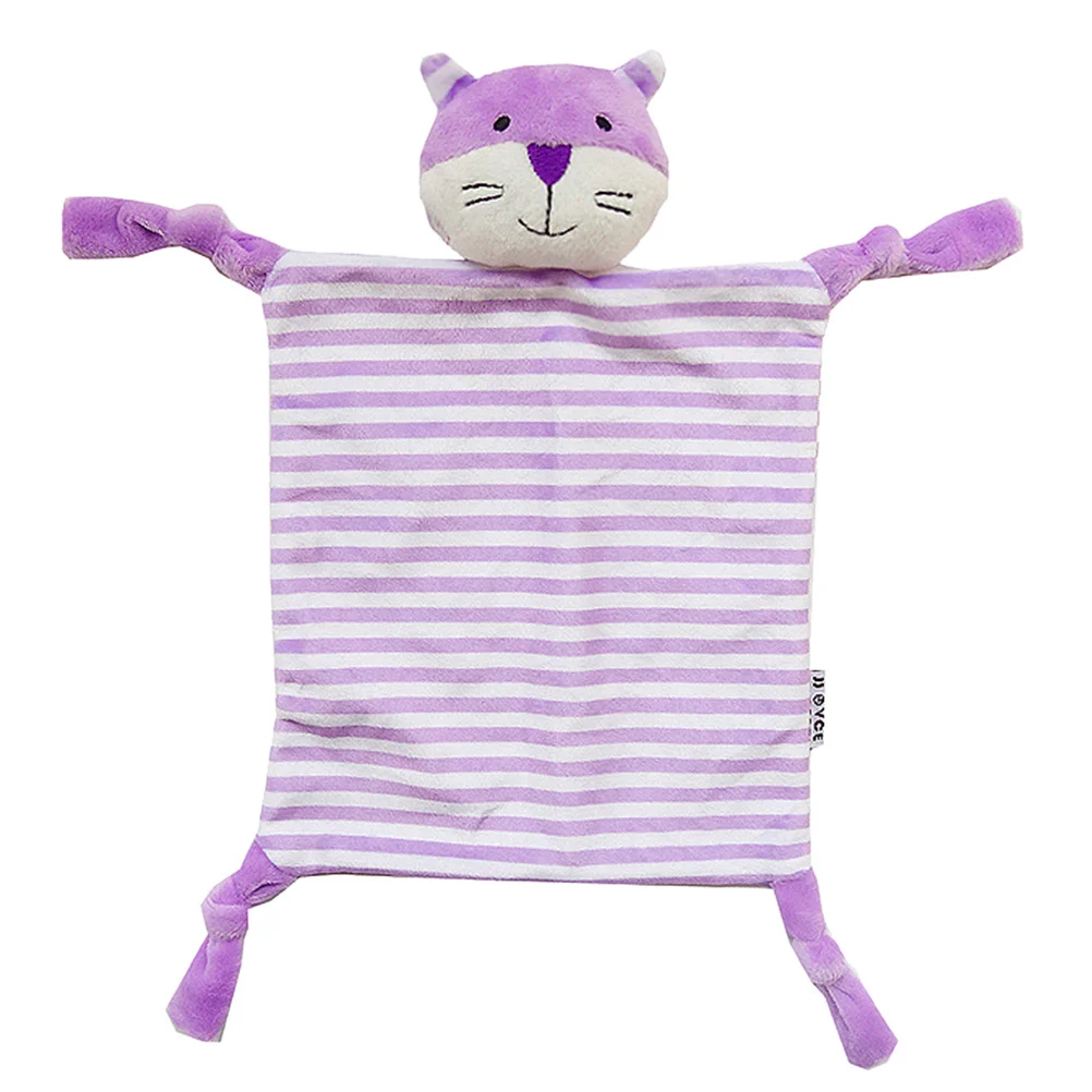 Infant Teething Blanket Square Striped Snuggle Cloth Baby Appease Towel 27x17cm Premium Material Safe Newborn Visual Development