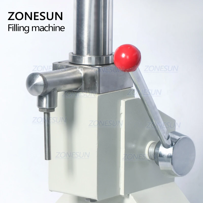 ZONESUN A03 Manual Paste Honey Liquid Filling Machine Cream Bottle Vial Filler Sauce Jam Nail Polish 5-50ml Food Processor