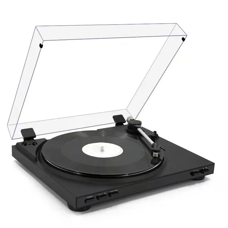 Hot Sale Vinyl Record Player Semi-automatic Turntable with Full Size Platter with Pc Recording Function