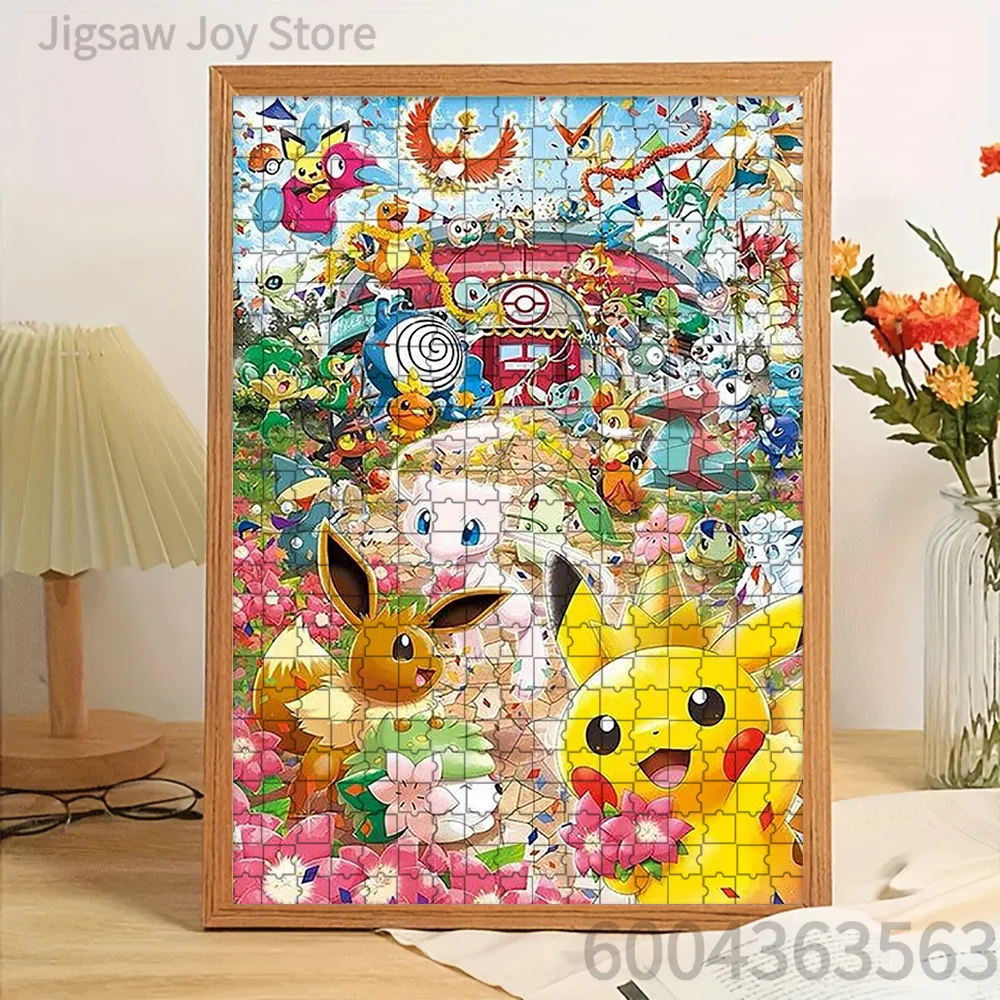 

Paper Jigsaw Puzzle Pokemon Characters Festive Town Scene Artwork Brain Teaser