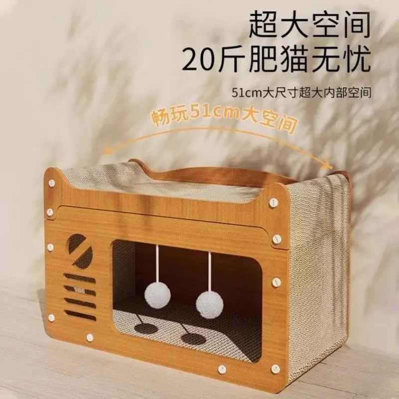 The Cat Nest Is Wear-resistant and Does Not Drop Debris. It Is Universal in All Seasons. Vertical Cat Climbing Frame Cat Toy