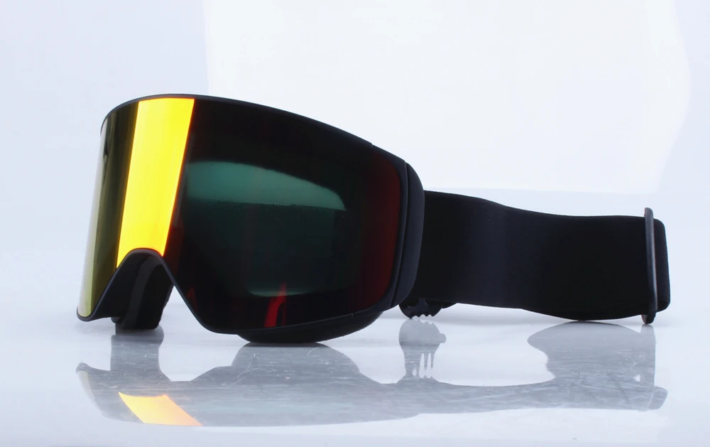 Magnetische Linse, Schneebrille, doppelschichtig, beschlagfrei, UV-Schutz zum Skifahren, Snowboarden, hochauflösende Klarheit, Unisex, Skifahren – Detail 1