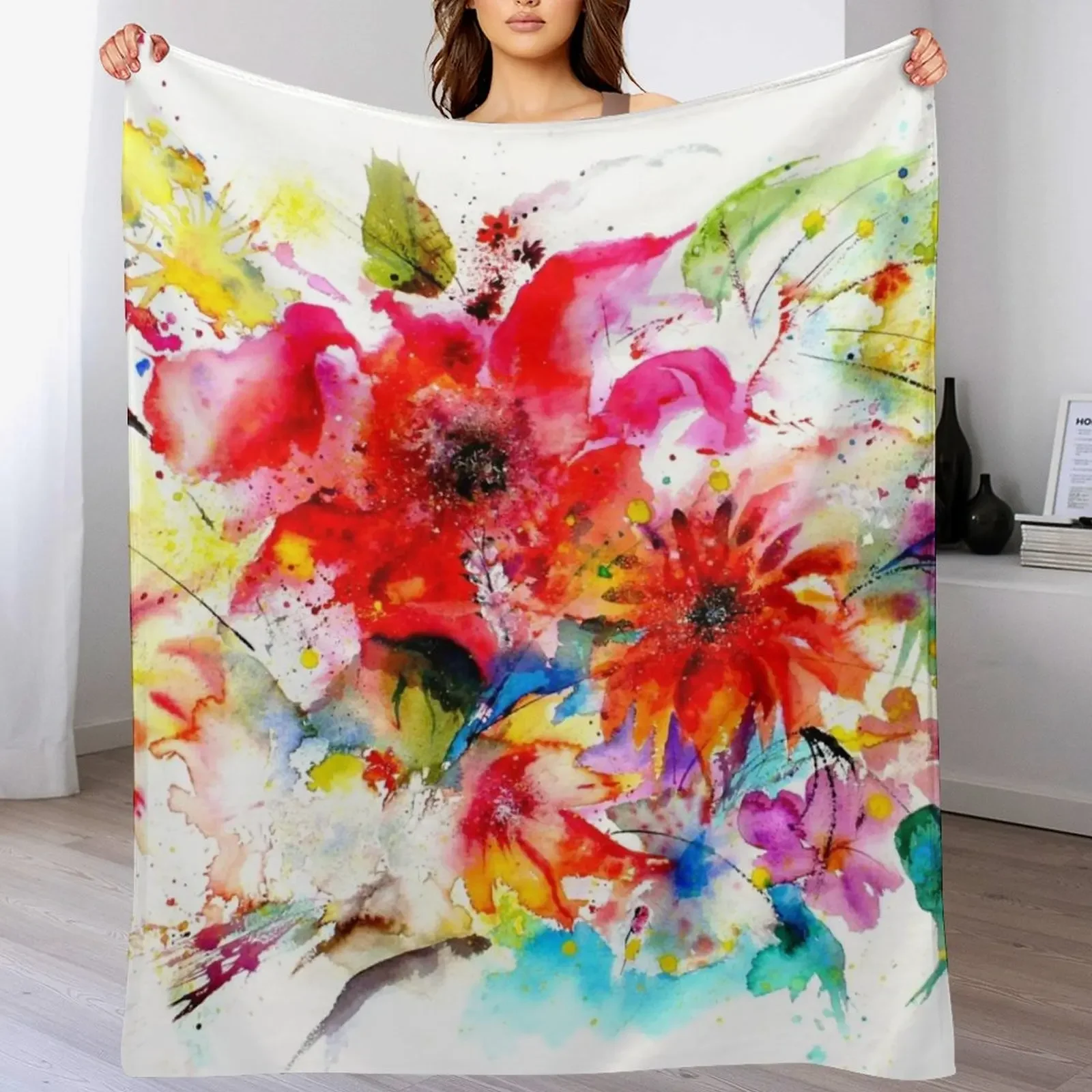 

Floral Throw Blanket decorative Decorative Sofa Winter beds Warm Blankets