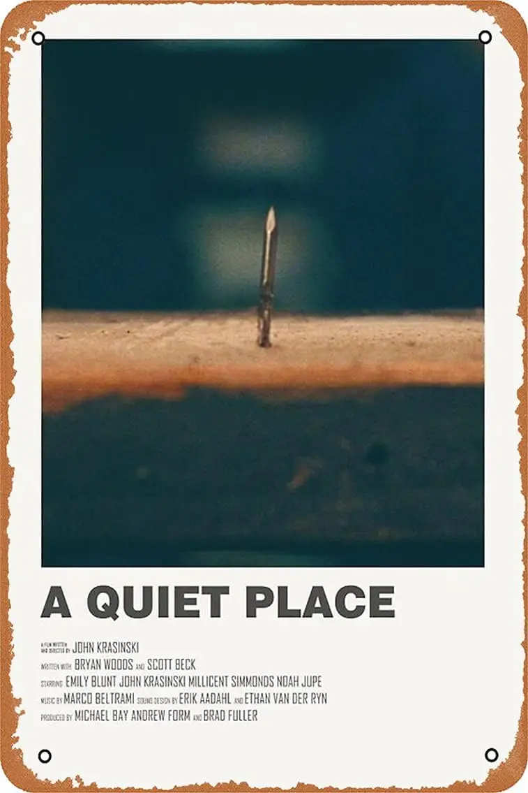 Metal Sign - A Quiet Place Alternate Movie Tin Poster 12 X 8 Inches