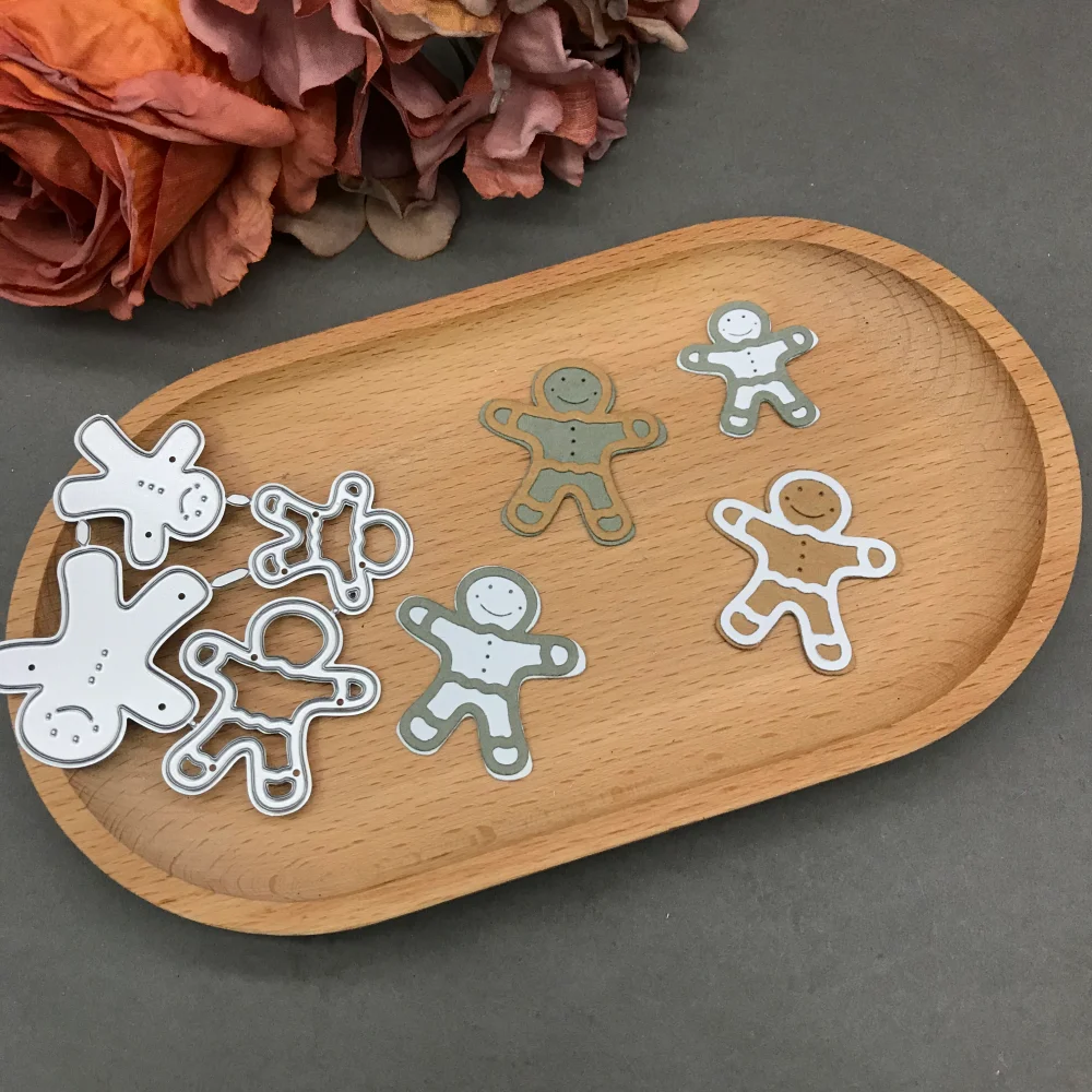 

Металлические вырубные формы-трафареты «Пряничный человечек» для скрапбукинга, декоративного тиснения и рукоделия