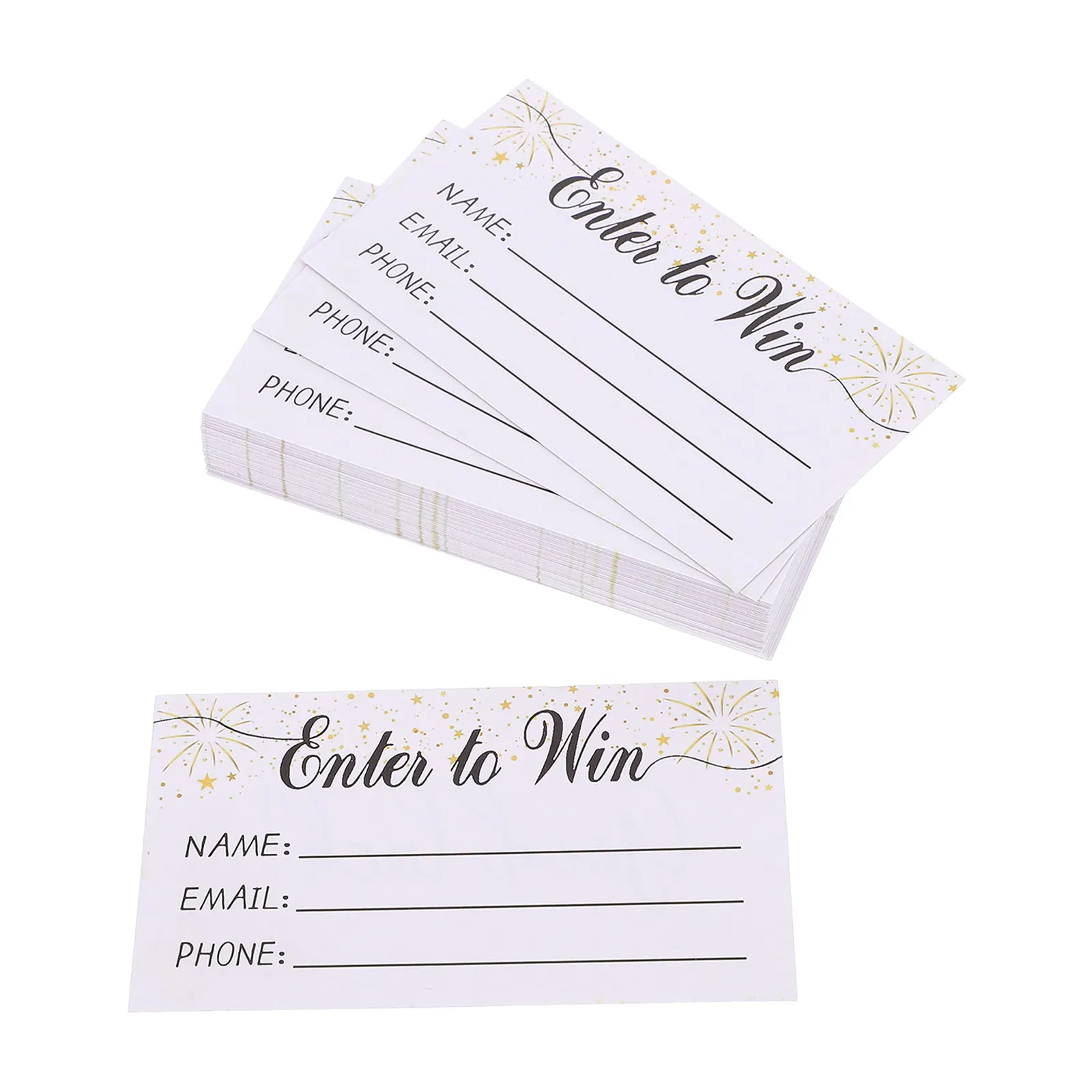 300Pcs Entry Form Cards Multi-Use Blank Ballots Voting Cards Raffle Ticket Sheets Event Raffles Auction Festival Supplies