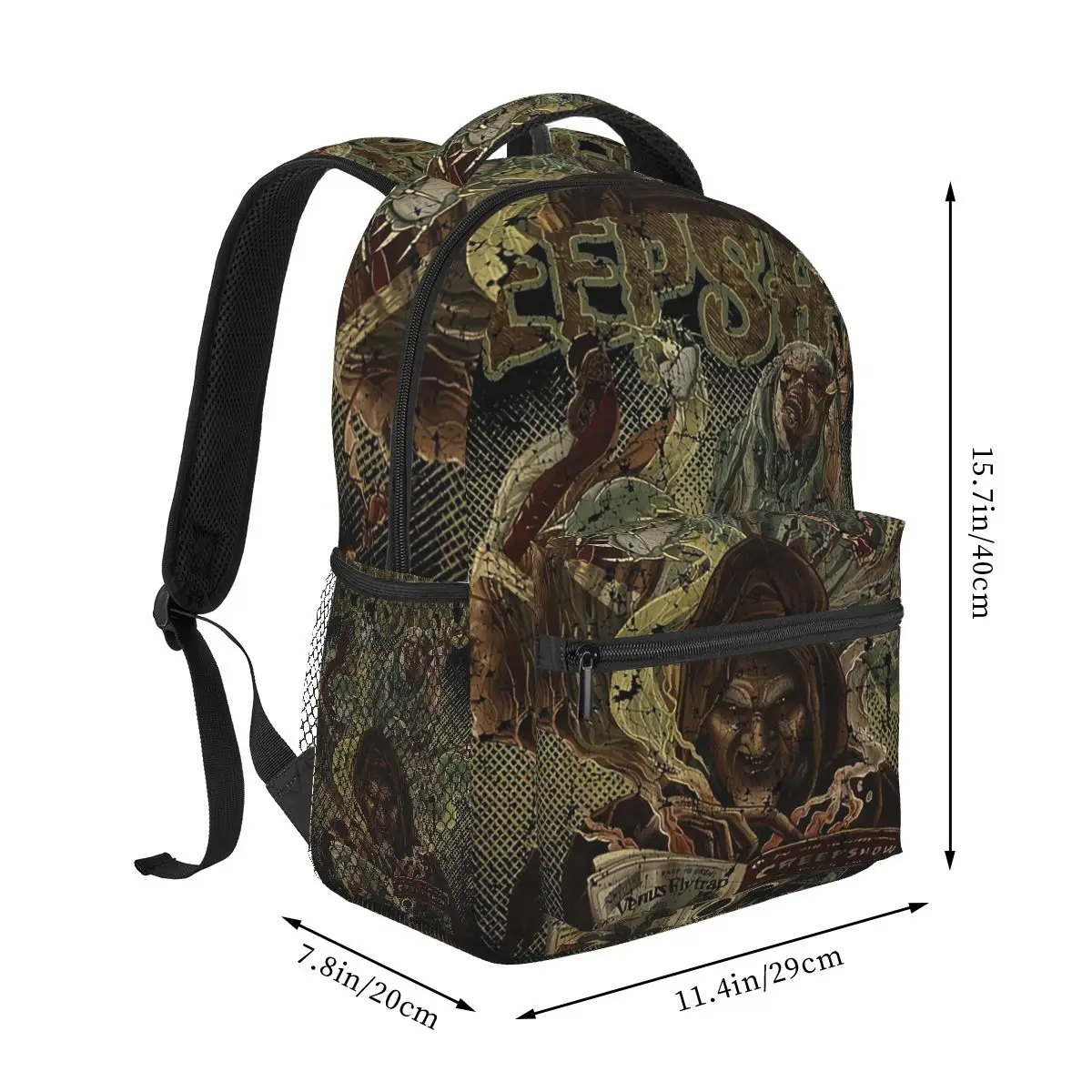 Creepshow Billy 1982 Horror Film Cookie Crypt Cereal Basic Backpack Student Boys Girls BookBag Children School Bag Shoulder Bag