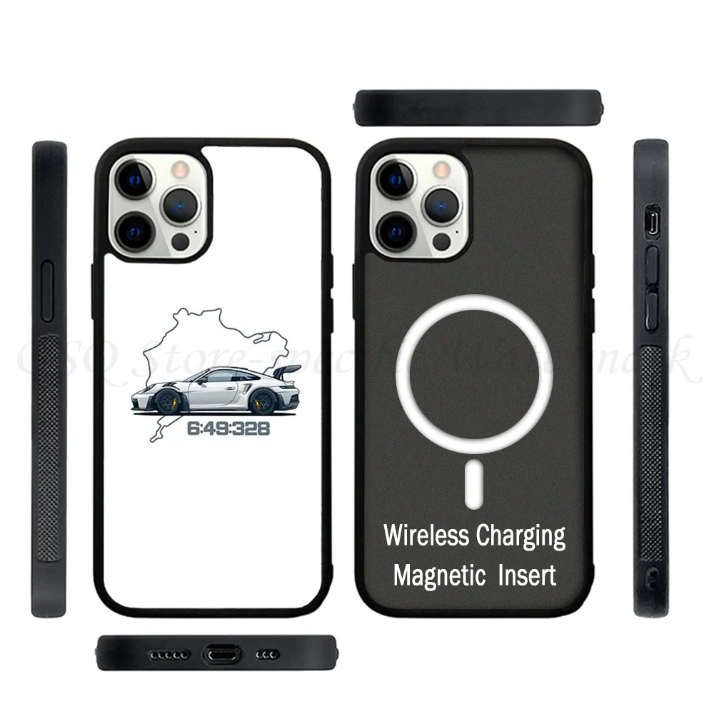 992 GT3 RS Nordschleife Phone Case Strong Magnetic For IPhone 15 14 13 Pro Max 11 12 Mini Alex Mirror For