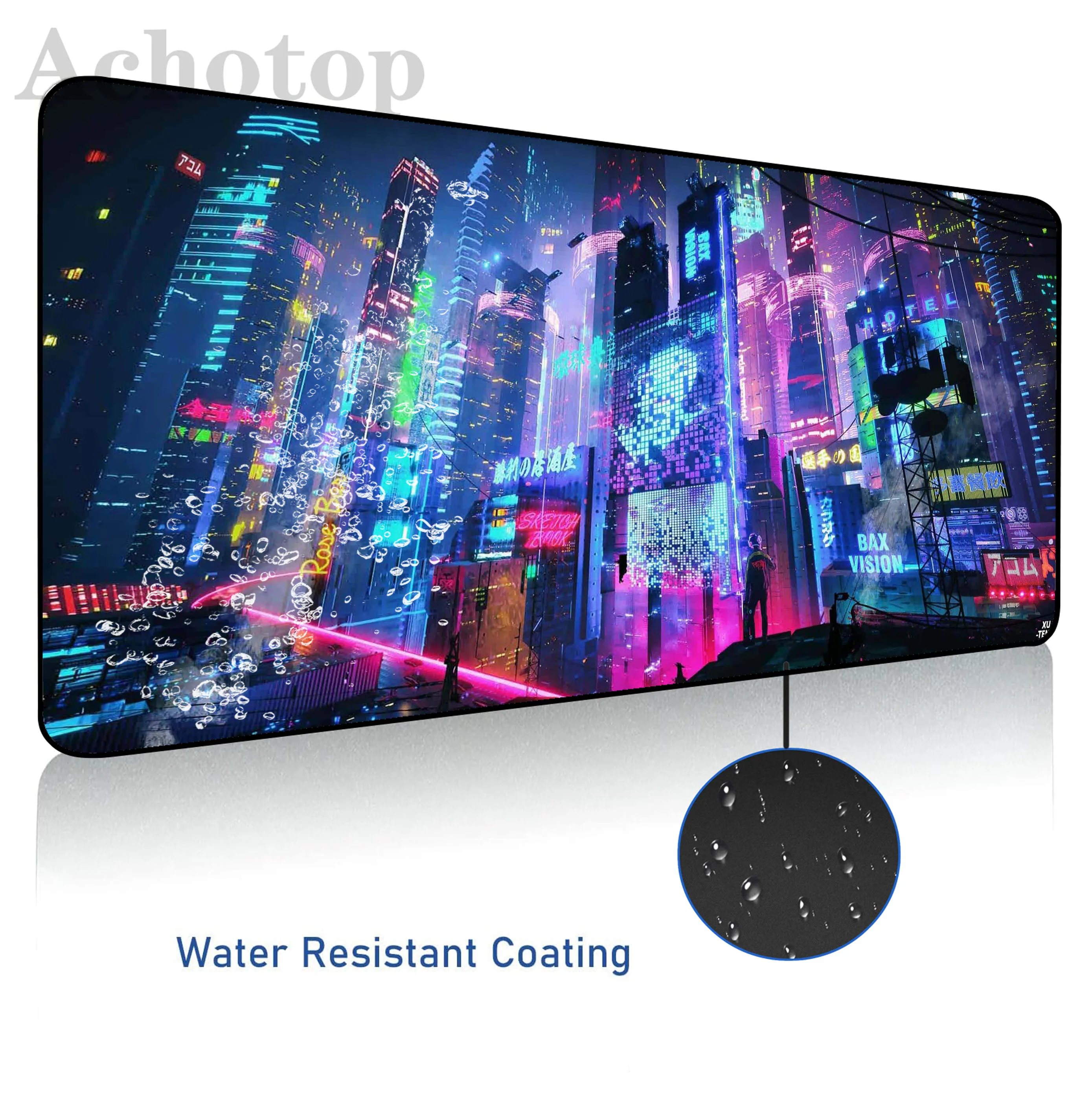 Neon Cool Waterproof Antifouling Gaming Mousepad Gamer Mousemat Mouse Mat Desk Pad XXL Mouse Pad Keyboard Mat Pc Tapis de Souris