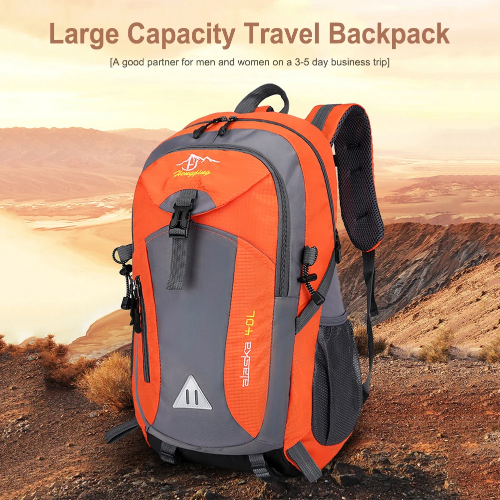 40L Multifunctional Outdoor Folding Backpack High Density Lightweight Waterproof Nylon Fabric Sports Bag For Camping Hiking