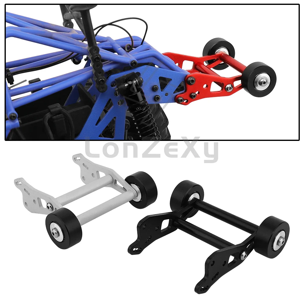 CNC Aluminum Alloy Wheelie Bar Heavy Duty Upgrade Replacement Parts for Losi 1/18 Mini LMT RC Monster Truck