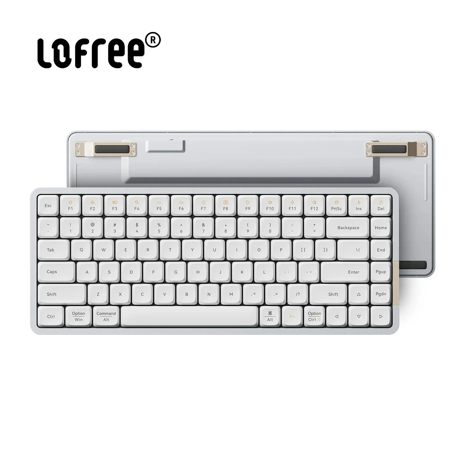 LOFREE Flow Mecânico Teclado Sem Fio Silencioso e Som Suave Teclado Fantasma Linear Phantom Swith com Bluetooth e Compatível com Fio