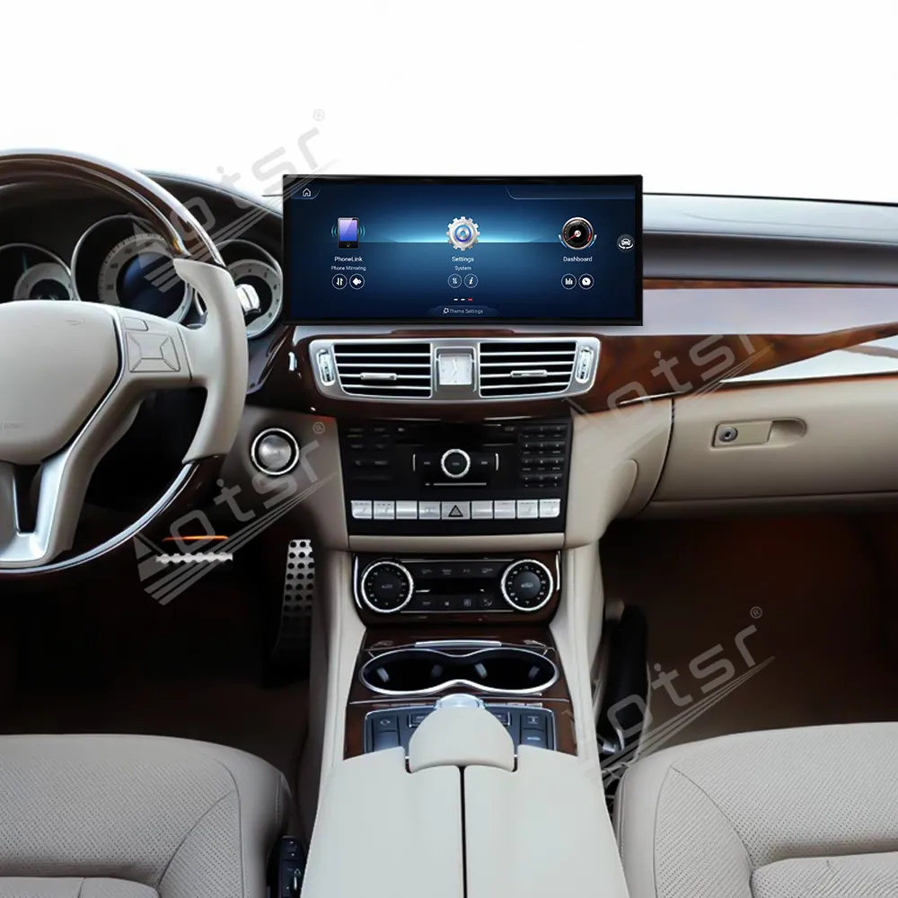 أندرويد 14 15.8 بوصة لمرسيدس CLS W218 2012-2015 وسائط السيارة نظام تحديد المواقع مشغل وسائط متعددة راديو السيارة مسجل شرائط الصوت رئيس وحدة Aut #4