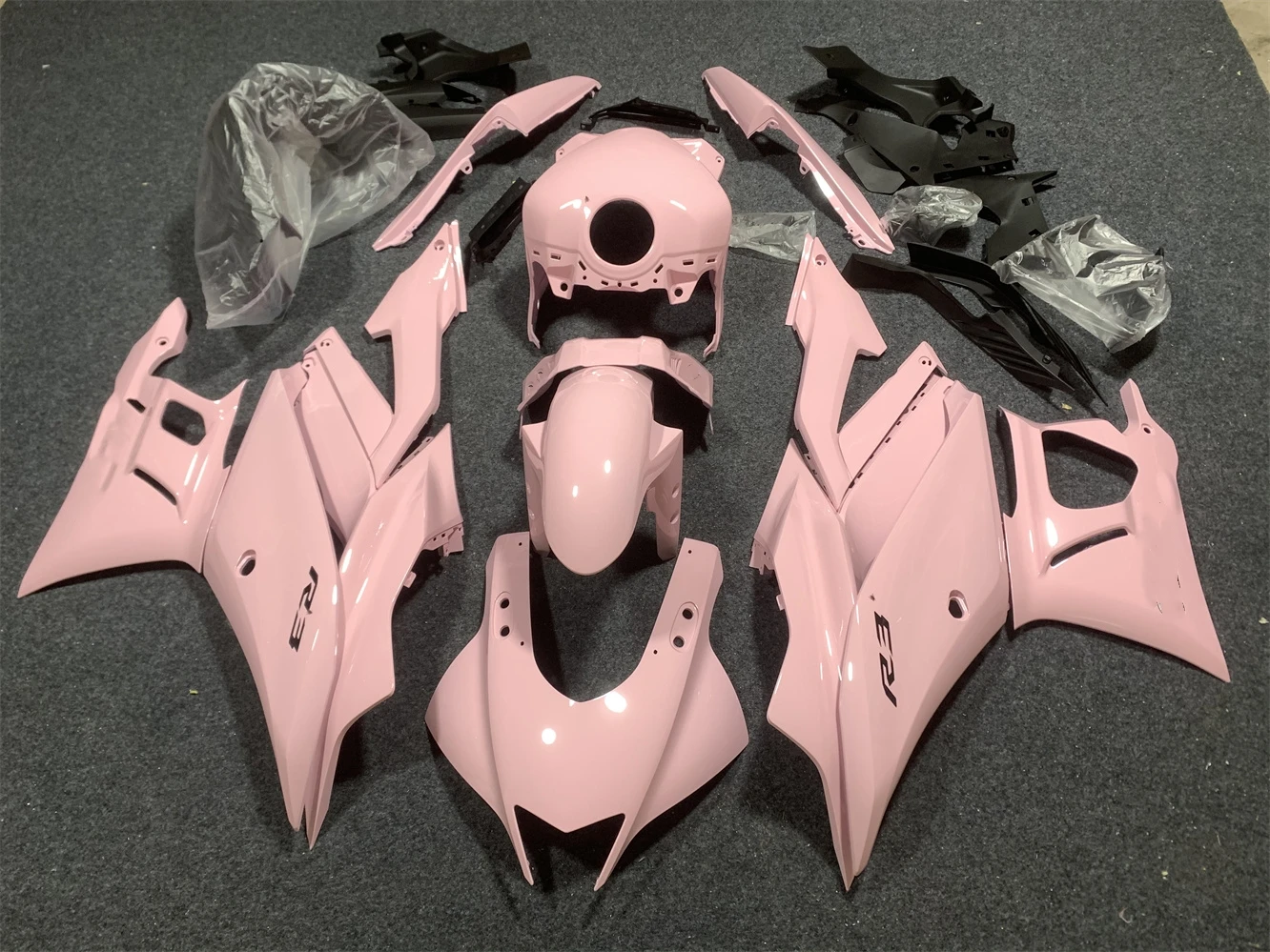 Motorcycle Fairing Kit YZF-R3 2019 2020 2021 2022 2023 YZF-R25 19 2021 22 23 Year Fairing Pink motorcycle housing