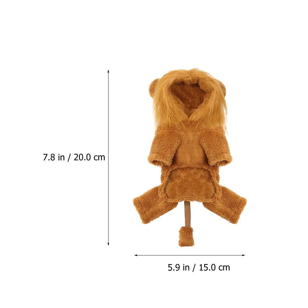 

1Pcs Funky Lion Pet Clothes Premium Dog Costume Halloween Christmas Photo Supplies Lion Costume for Pet Dog Clothes