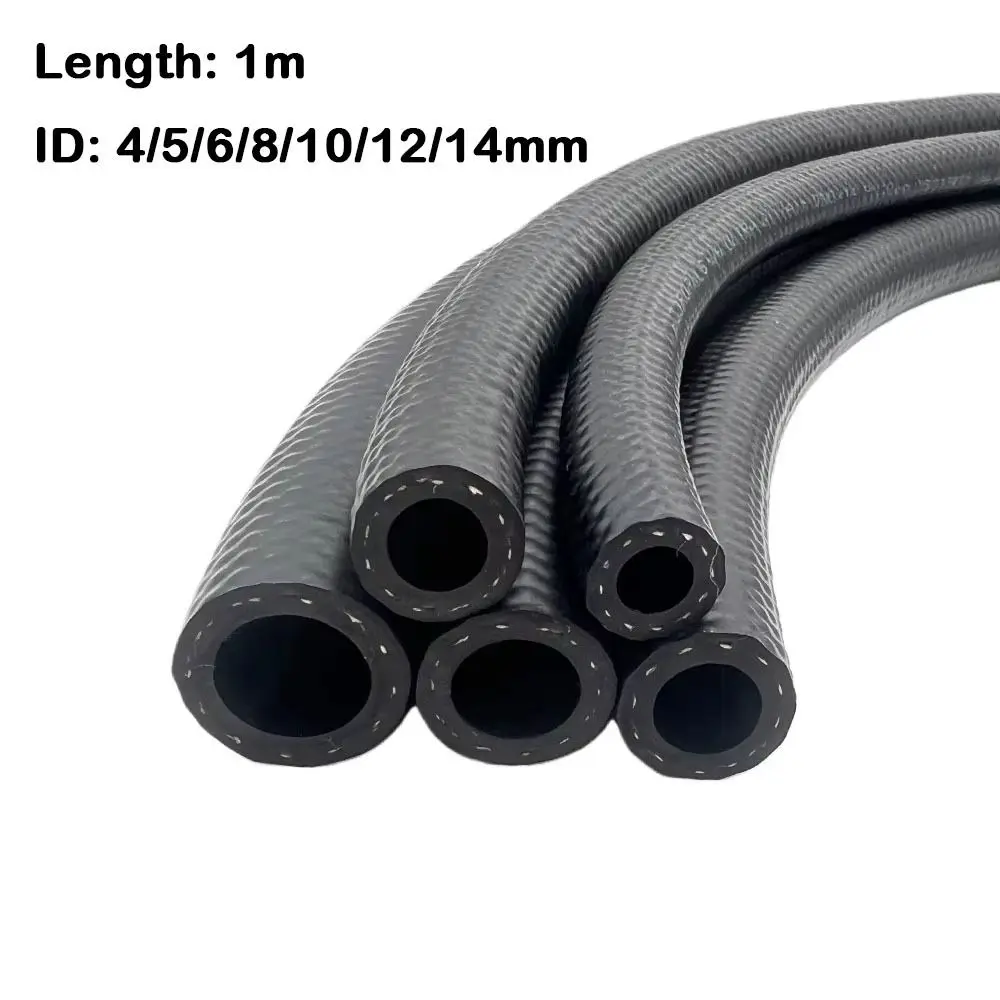 Durable Multifunctional Car Fuel Hoses ID 4 5 6 8 10 12 14mm with Pipe Clamp NBR Oil Resistant Hose Vacuum Hose Oil Pipe image 6