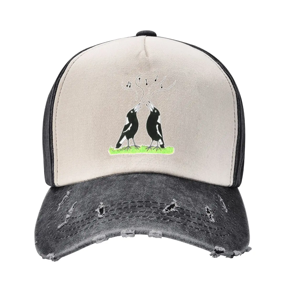 Magpies make it better - Raising funds for Birdlife Australia Baseball Cap Beach summer hat Designer Man Women's