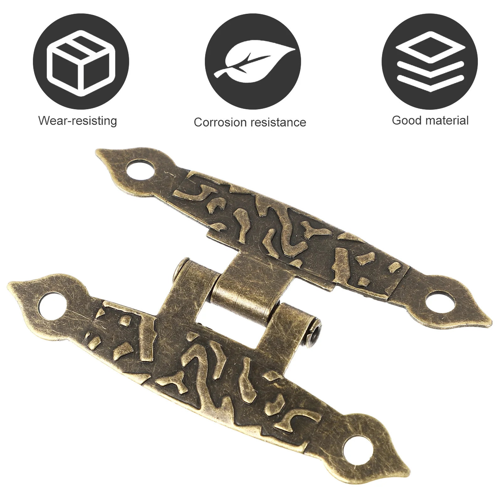 

Петли для деревянного корпуса Прочный железный запасной тип DIY Закрытые детали Мини-коробки