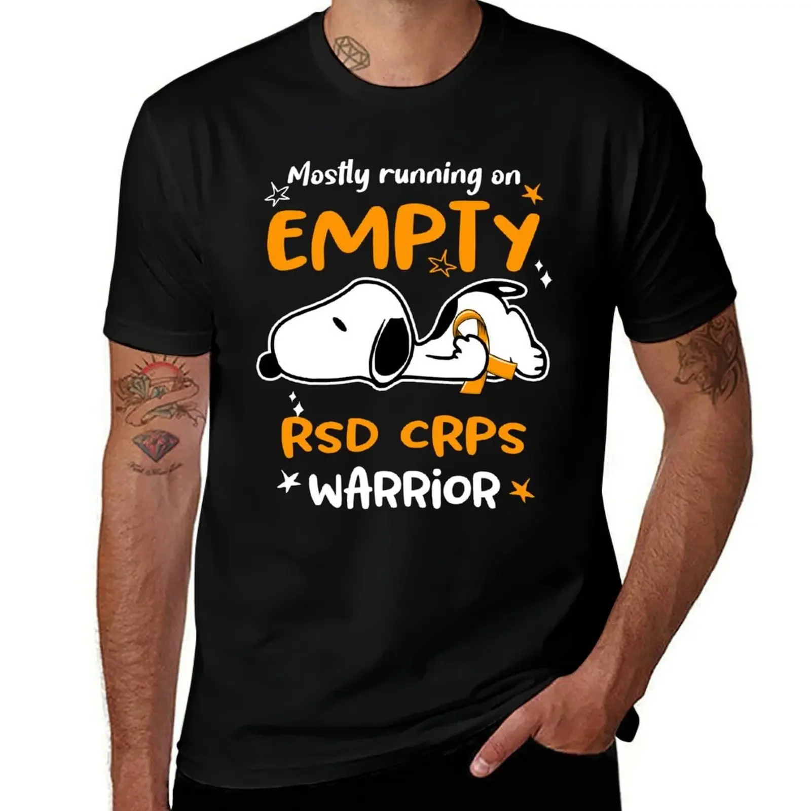 Mostly Running on Empty RSD CRPS Warrior T-Shirt boys animal print custom t-shirts plain white t shirts men