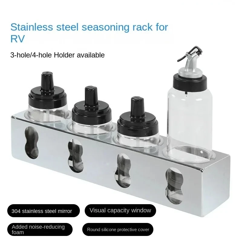 RV Kitchen Seasoning Rack Outdoor Kitchen Seasoning Bottle