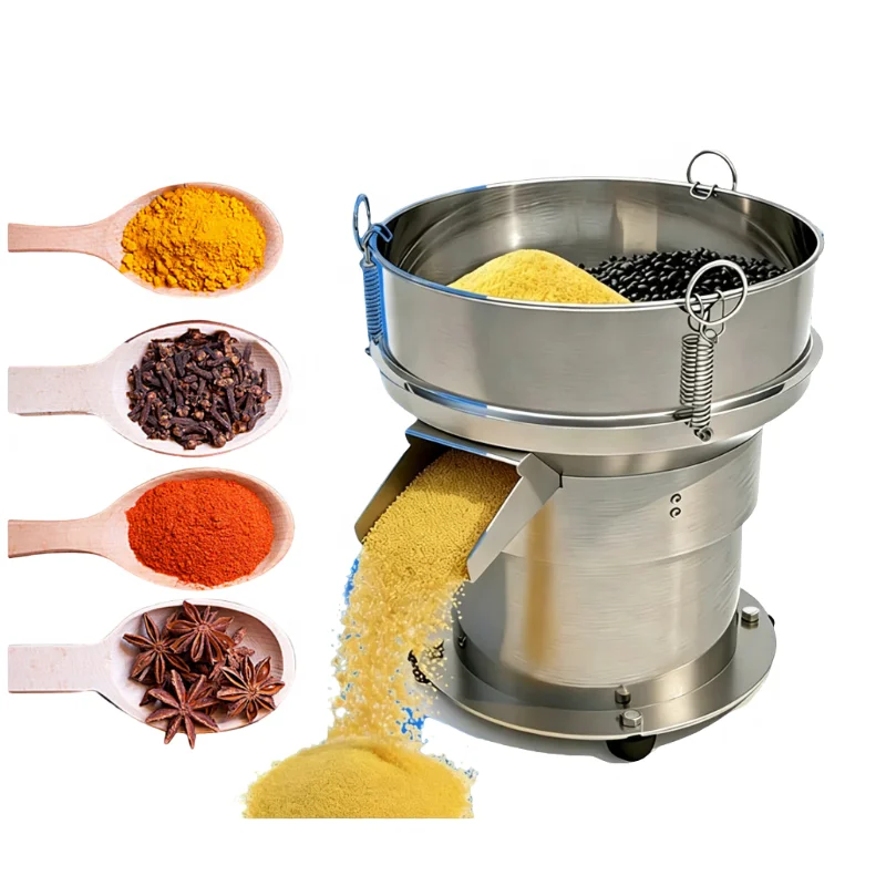 304 Stainless Steel Rotary Vibrating Sieve Machine for Powder and Granule Screening