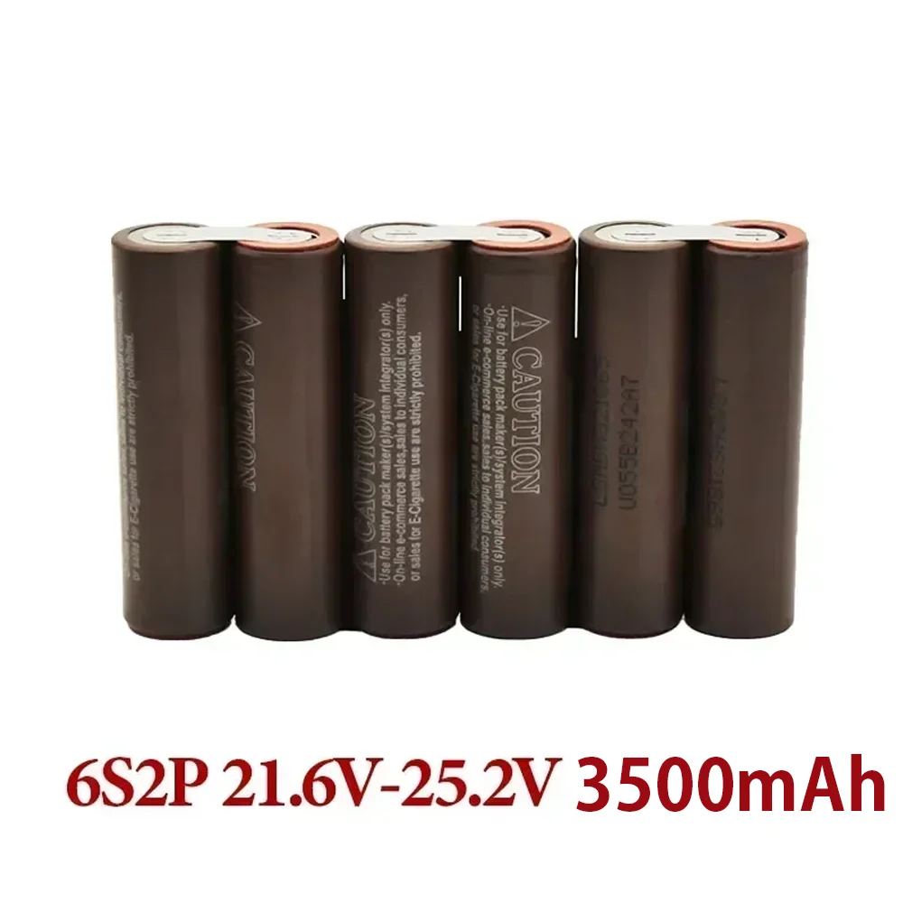 Batteria personalizzata 18650 HG2 cacciavite 30A trapano elettrico batteria Li-lon 3 s1p 3 s2p 4 s1p 4 s2p 5 s2p 3.7V-21V 3500mAh -7000mAh