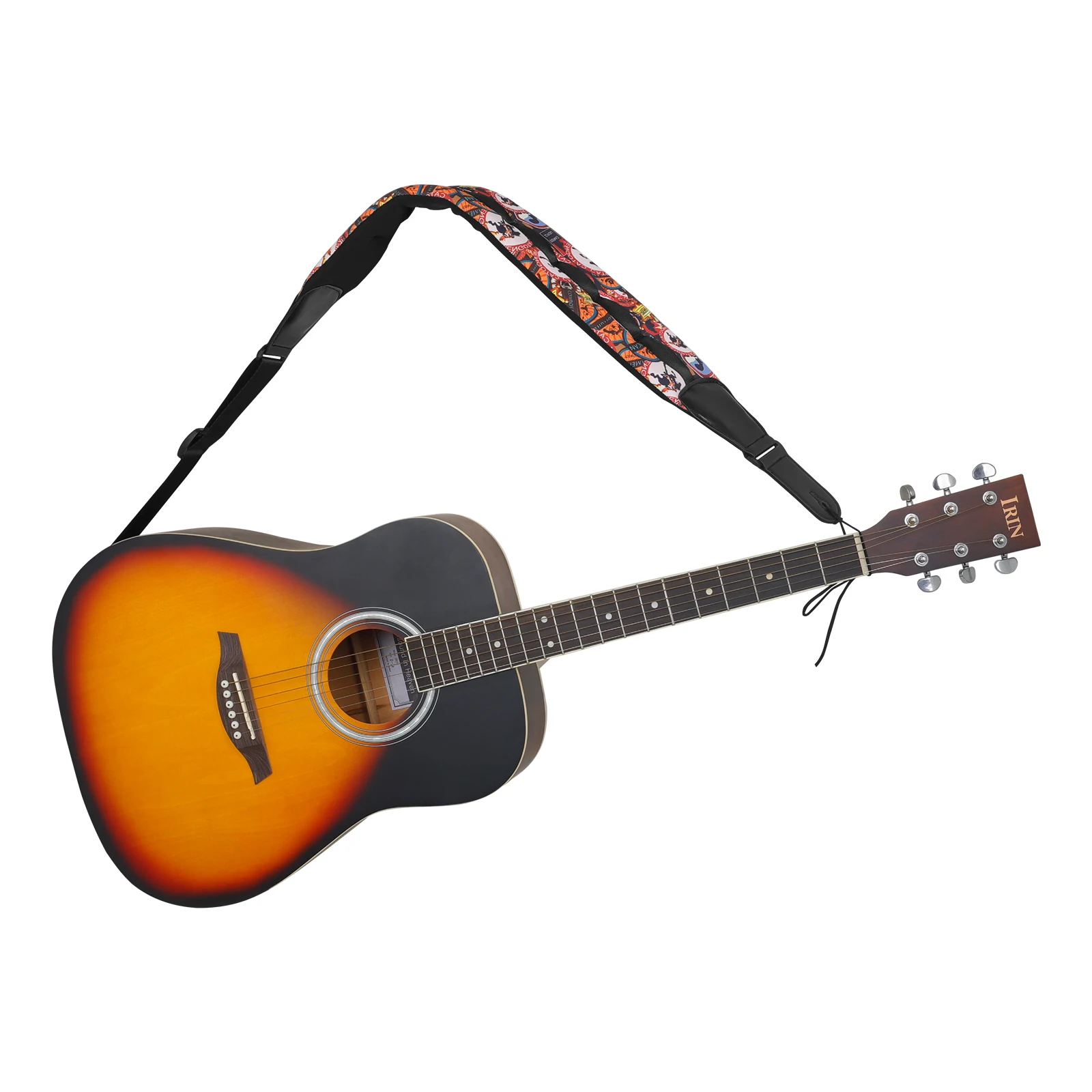 Guitar Shoulder Strap Uses A Combination Of Foam And Nylon Straps High Density Carbon Slide Buckle Guitar Parts & Accessories