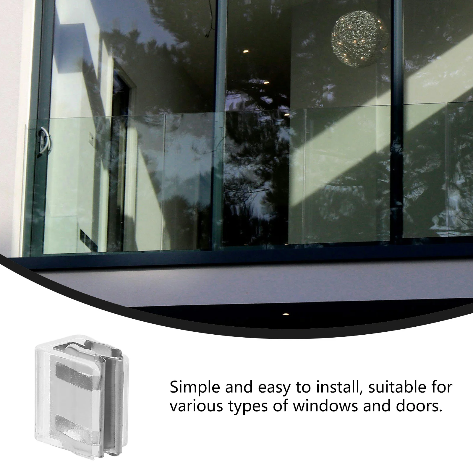 10 قطعة مشبك قفل نافذة منزلقة أقفال أمان سدادة أمان قابلة للتعديل للمنزل مكتب نافذة الحرس حماية ضد السرقة