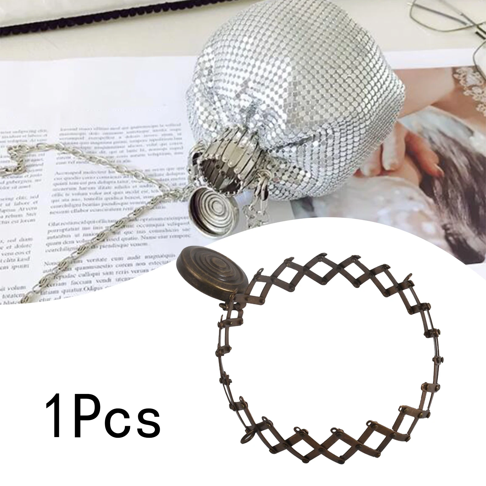 Purse Frame Retractable Open Size Handamde with Loops Accessories Max Width 10cm Pen Bag Hardware Gate Purse Clasp DIY Craft