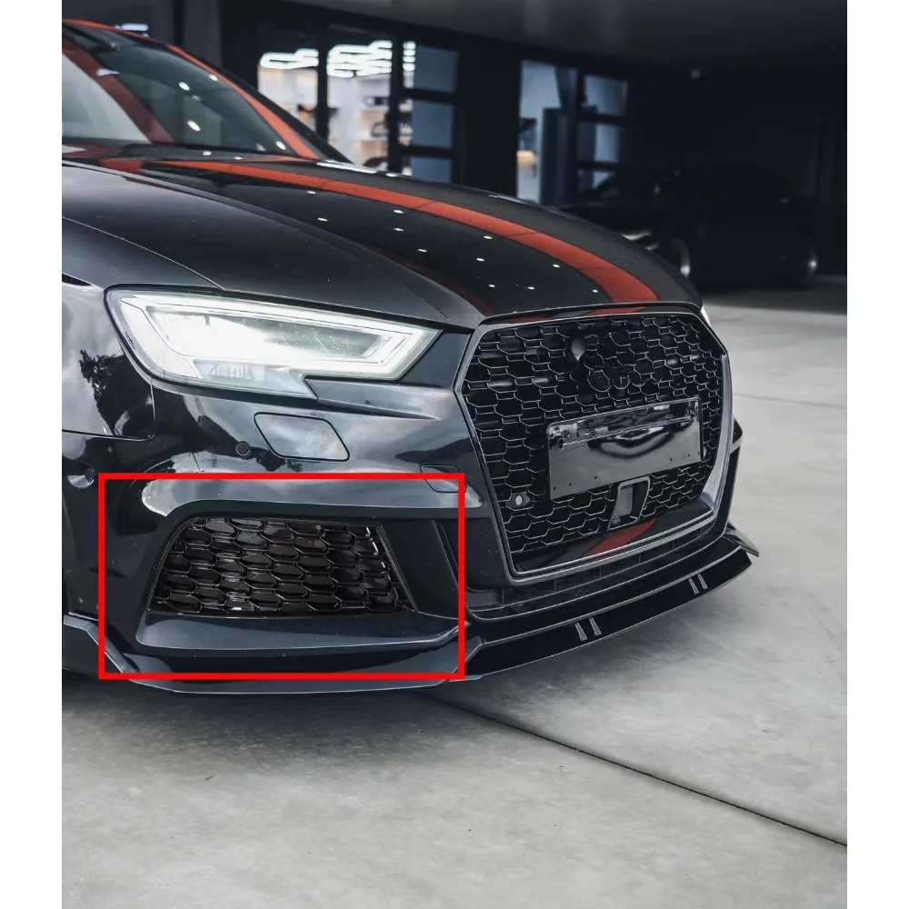 

Suitable for Audi A3 2017-2020 Fog Light Frame Modified S3 RS3 Honeycomb Bright Black