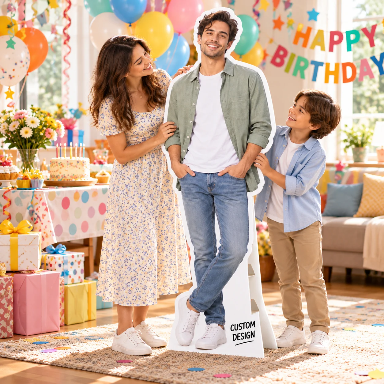 Personalized Full‑Body Standee Prop Custom Life Size Photo Cardboard Cutout for Wedding Christmas Home Decor Display - view 4