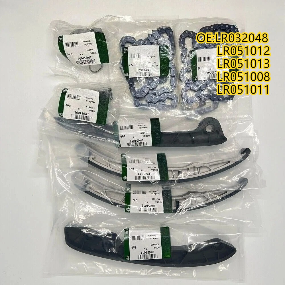 

High quality New For LR032048 LR051012 LR 051013 LR051008 LR051011 Timechain kit for Land Rover LR4 Range Rover Jaguar V8 V6