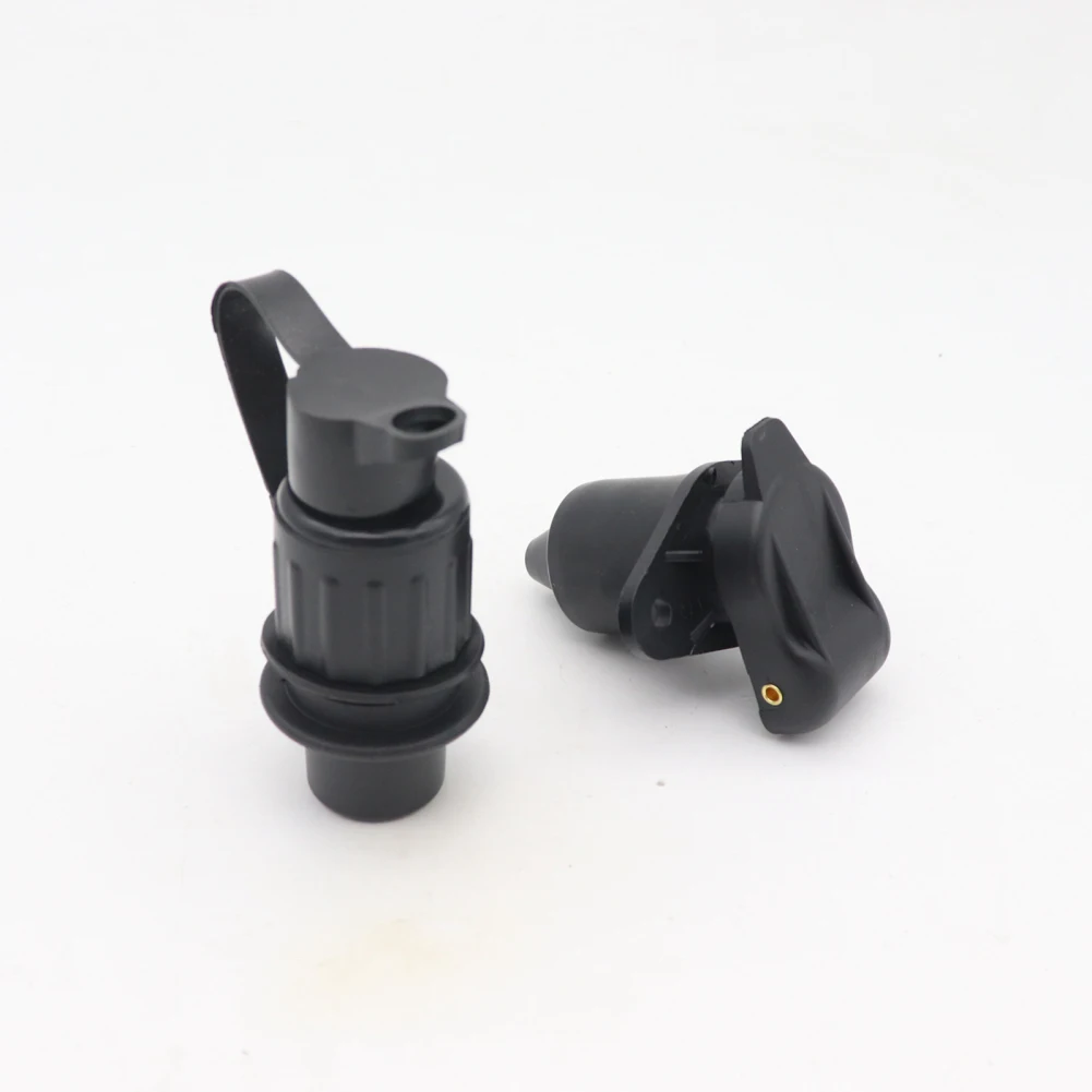 12V 3 Pin Tractor Plug 3 Way Truck Tractor Trailer Power Socket With Waterproof Rubber Gasket Electrical Connector