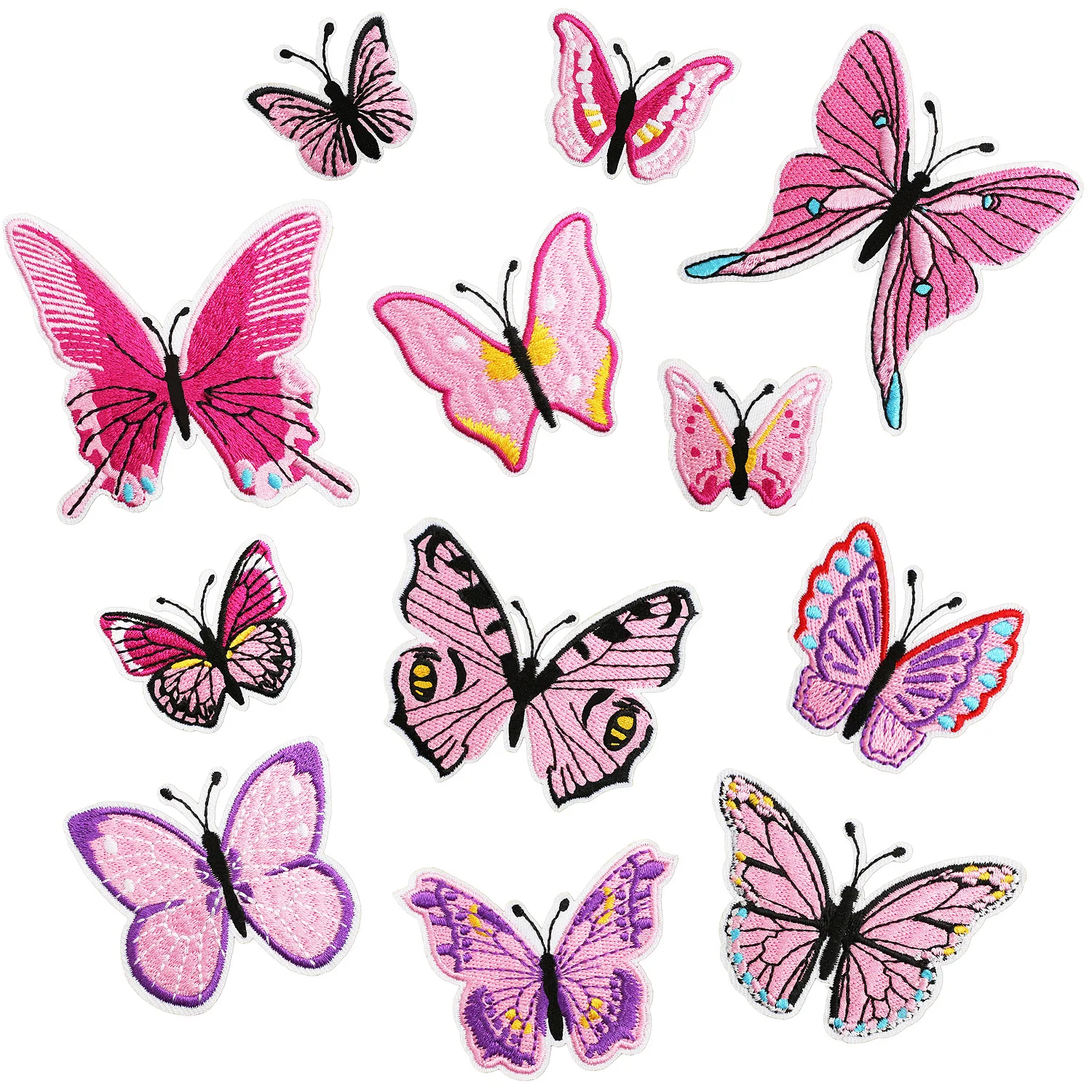 Cute Sunshine Wave Cloth Patch Ironing Practical Rainbow Computer Embroidery Label Clothing Decoration Car Stamp Patch