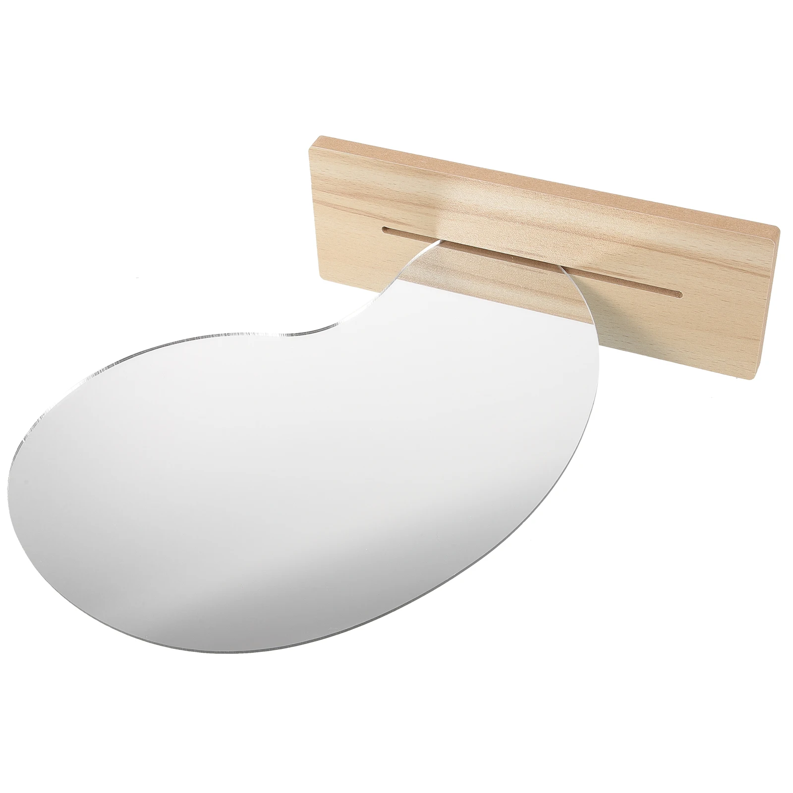 

1 set 1 Set Acrylic Makeup 12.8X18Cm Desktop Vanity Mirror Bathroom Bedroom Decorative Frameless Tabletop Diy Mirror