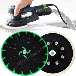 1PC 150mm/6 Inch 48 Hole Hard Sanding Pad,M8 Thread Back-up Grinding Pad for FESTOOL ETS 150/3 EQ,ETS 150/5 EQ,ETS EC 150/3 EQ