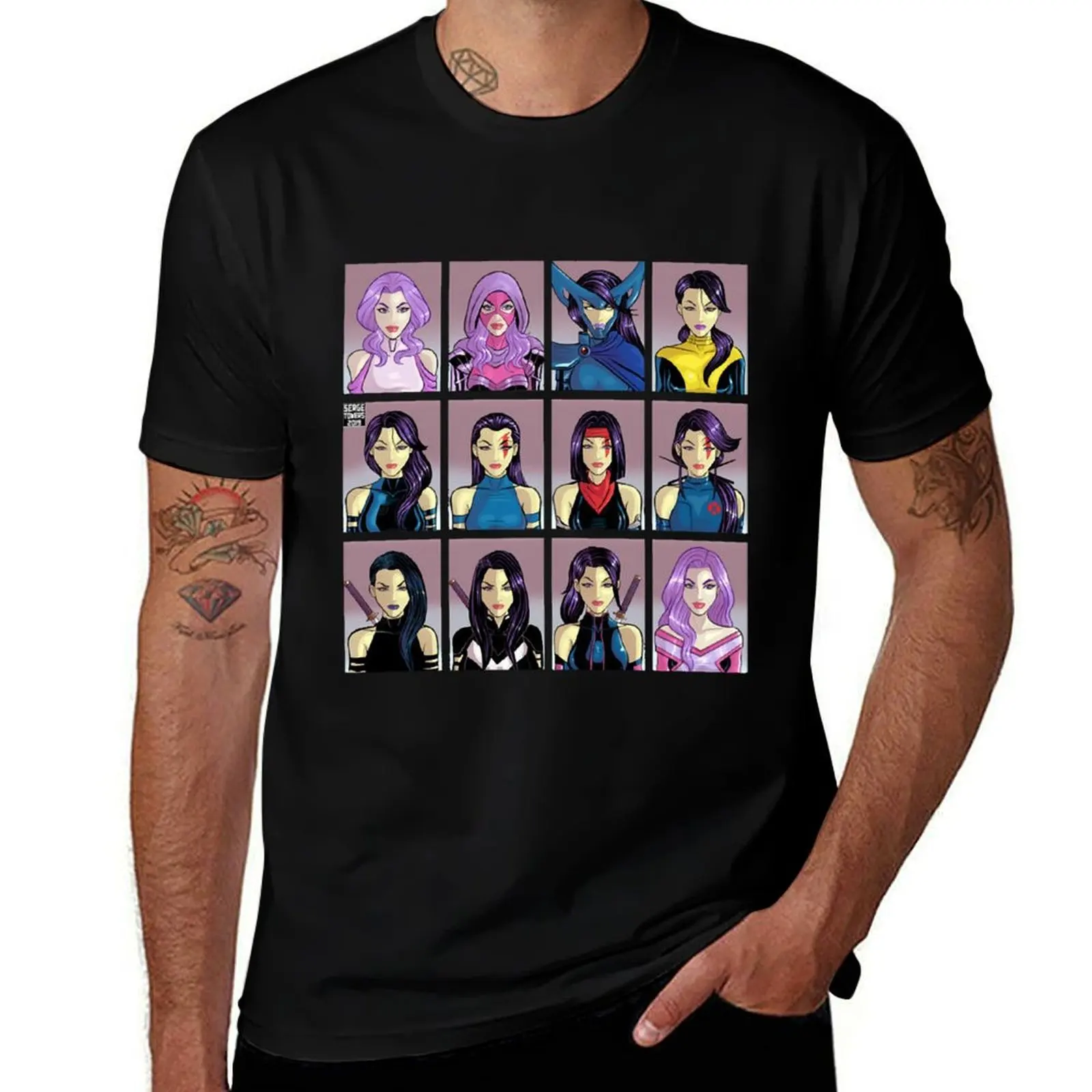 

Psylocke Through The Ages! T-Shirt Big and Tall Loose Fit T-Shirt