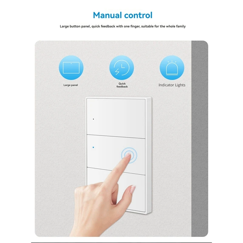 Matter Wifi Smart Switch Wall Light Switch Smart Control 1 2 3 4 6 Gangs Button For Smartthings Homekit APP