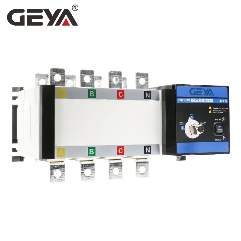 GEYA PC Grade Generator Changeover Switch Dual Power Automatic Transfer Switch ATS 4P 250A  AC400V Auto or Manual For Home ats