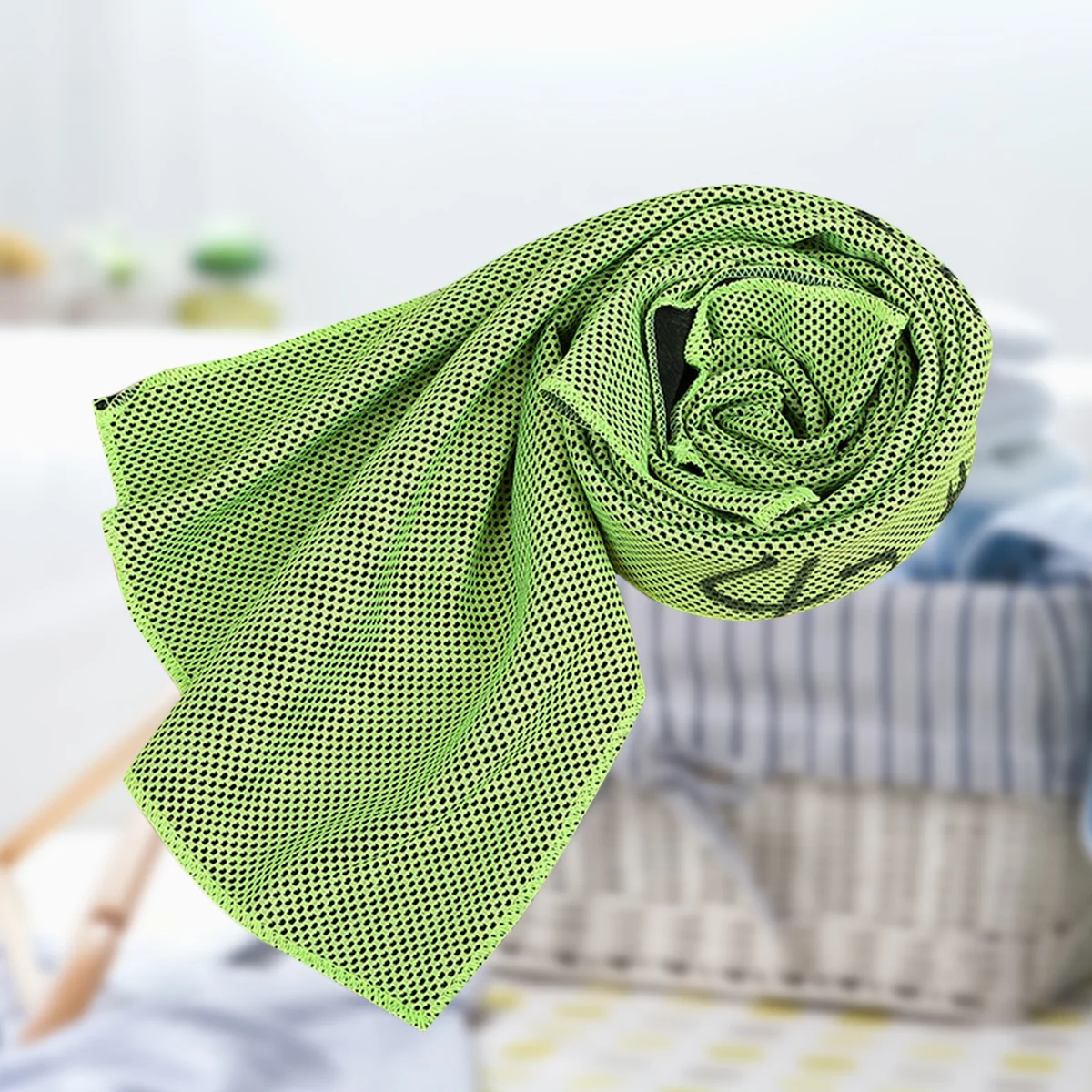 

Cooling Sports Towel Quick Dry Sweat Fitness Swimming Travel Cold Towel Super Absorbent 27x77cm Green Outdoor Exercise Gym