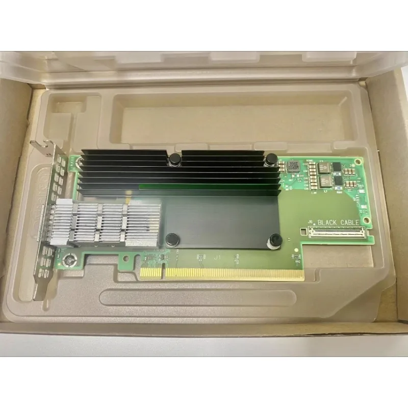 

Детали подходят для оригинальной разборки новой однопортовой сетевой интерфейсной карты MCX653105A-HDAT Mellanox HDR 200G IB.