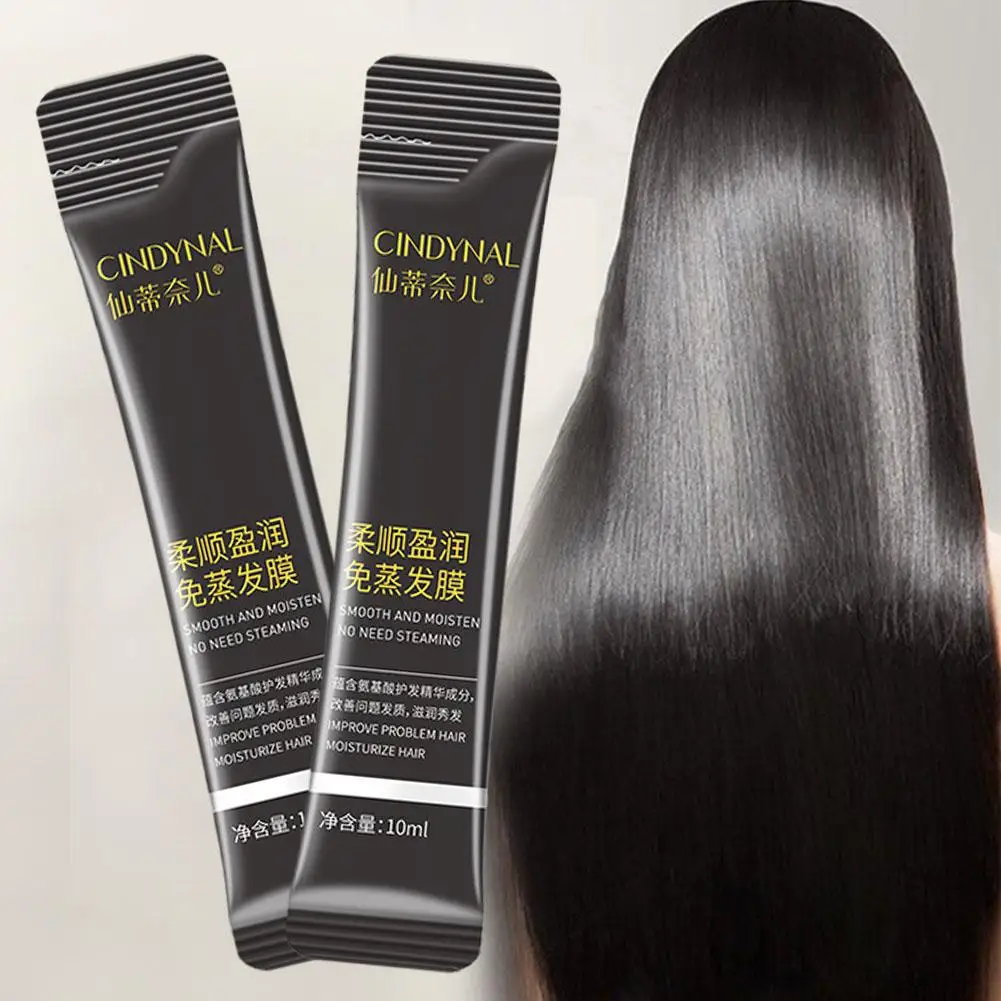 10ml Keratin Magical Straightening Hair Mask 5 Seconds Repairs Hair Frizzy Soft Nutrition Smooth Care Damage Restore Treatm N8U1