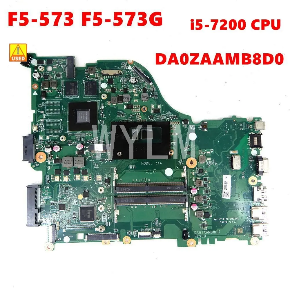 

Материнская плата для ноутбука DA0ZAAMB8D0 i5-7200, б/у, 100%
