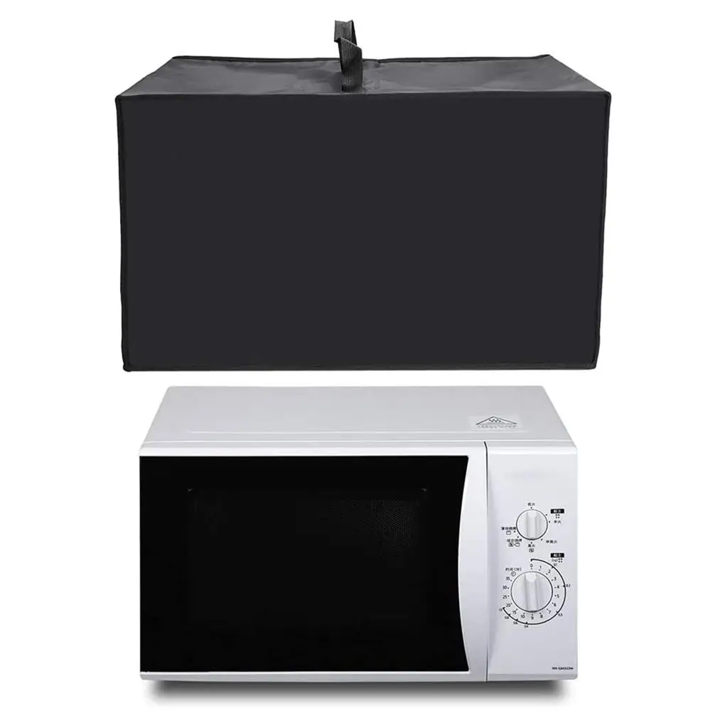 Microwave Cover Oven Waterproof Dust Cover with Handle Grease Proofing Dustproof Bag Kitchen Gadgets Protector for Home