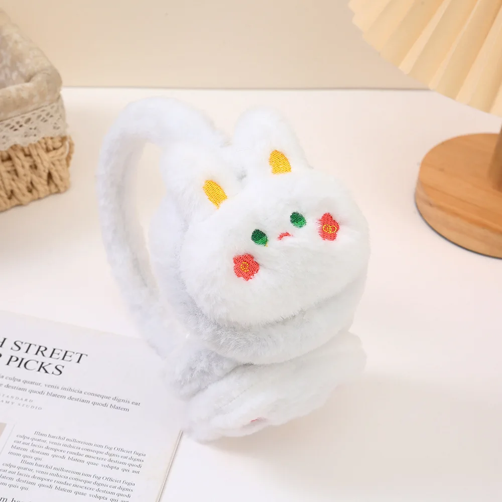 1 pz nuovi adorabili paraorecchie tengono al caldo le borse autunnali e invernali paraorecchie freddi dei cartoni animati