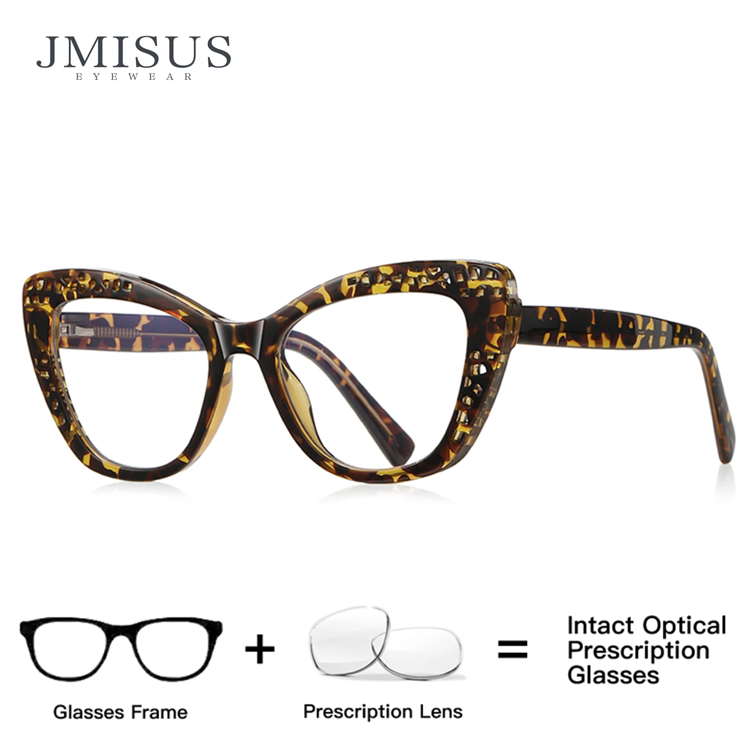 

Очки JMISUS ручной работы из ацетата, модные, в форме кошачьего глаза, женские, оптические, фотохромные, для коррекции близорукости