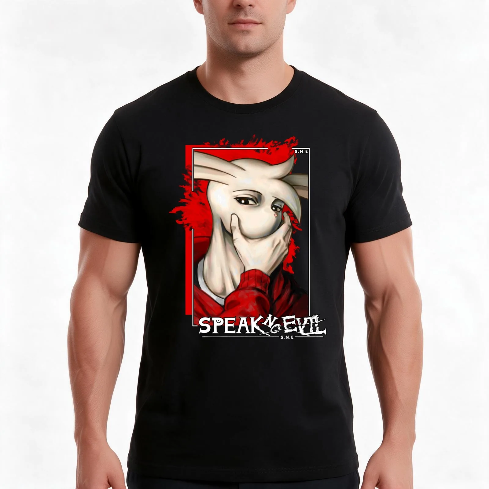 Speak no Evil Volume 1 T-Shirt, Summer Casual Cotton Tee, Oversized Streetwear Tops, Vintage Graphic Print, Unisex Men Women